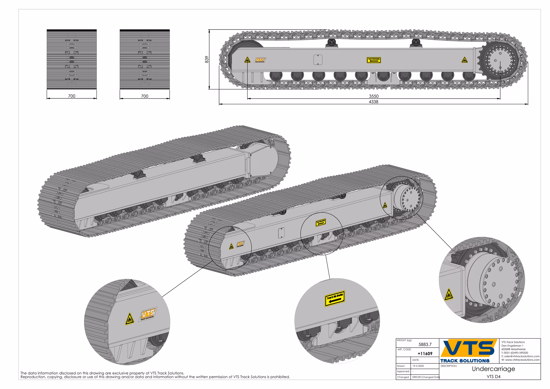 ¿Cuál es la altura de la orejeta de Zapata?