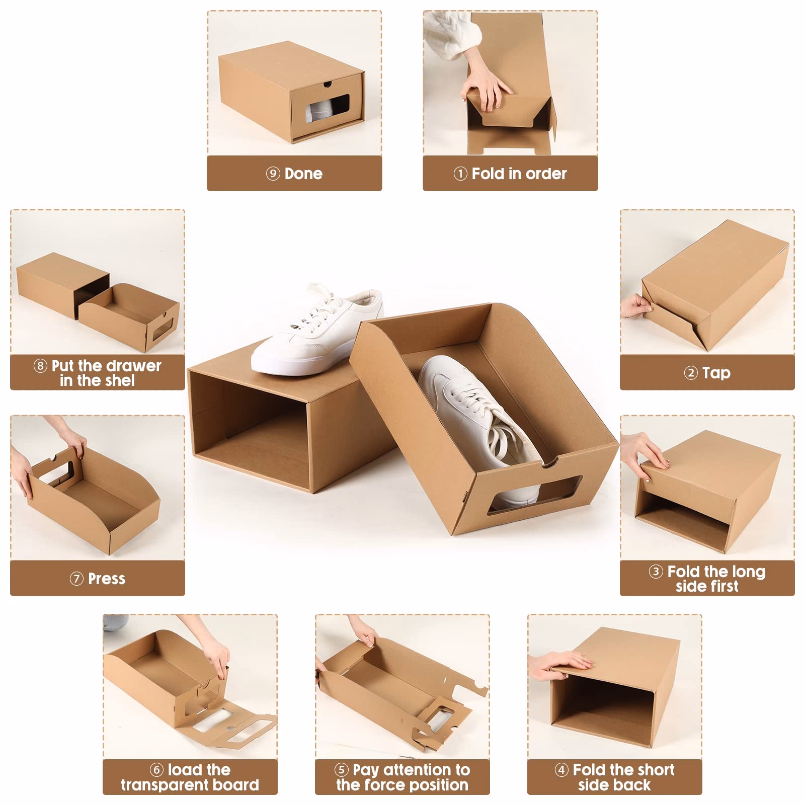 ¿Cuál es la diferencia entre cajas de zapatos de hombre y mujeres?