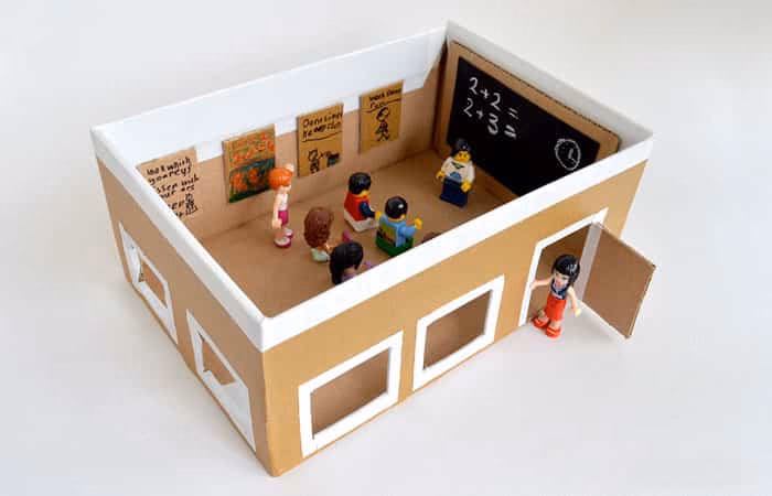 ¿Cuántas casetes caben en una caja de zapatos?