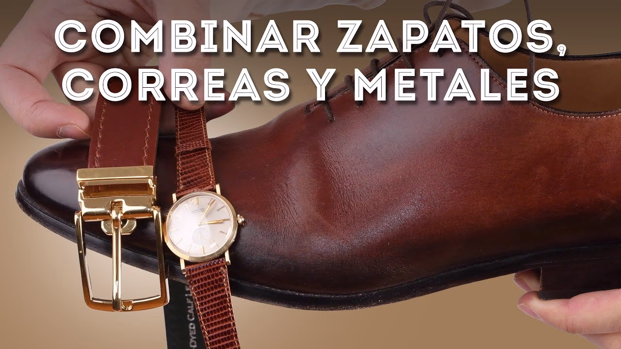 ¿Cómo combinar zapatos y cinturón?