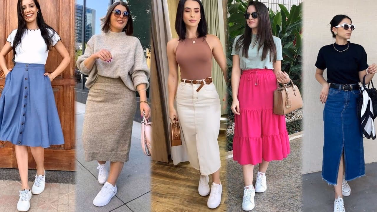 ¿Cómo combinar botas y falda?