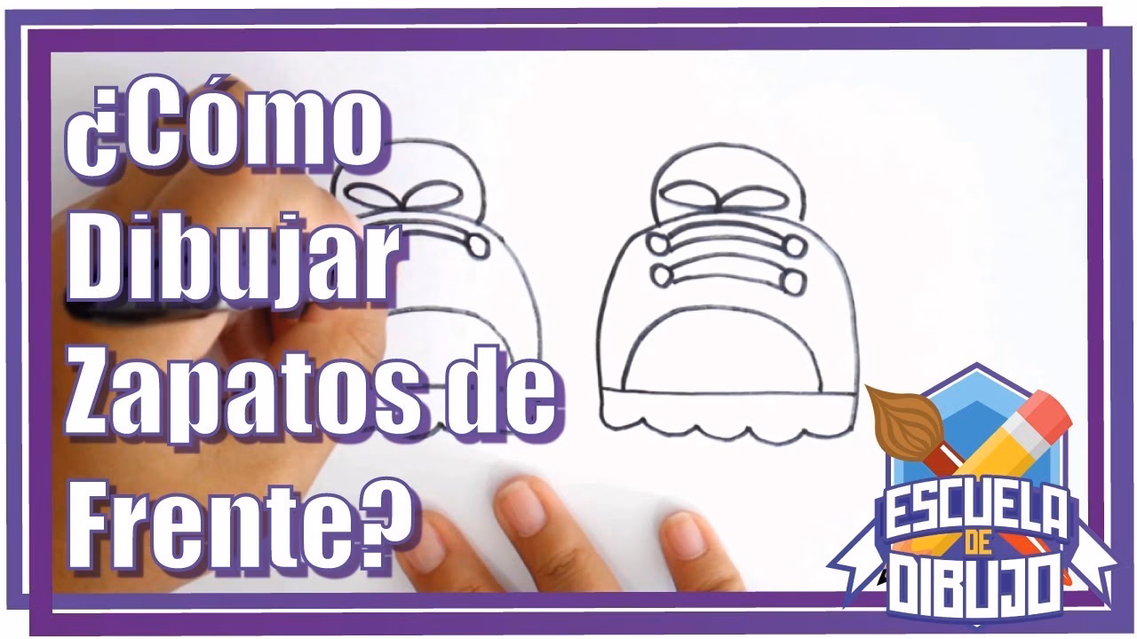 ¿Cómo dibujar un zapato de frente?