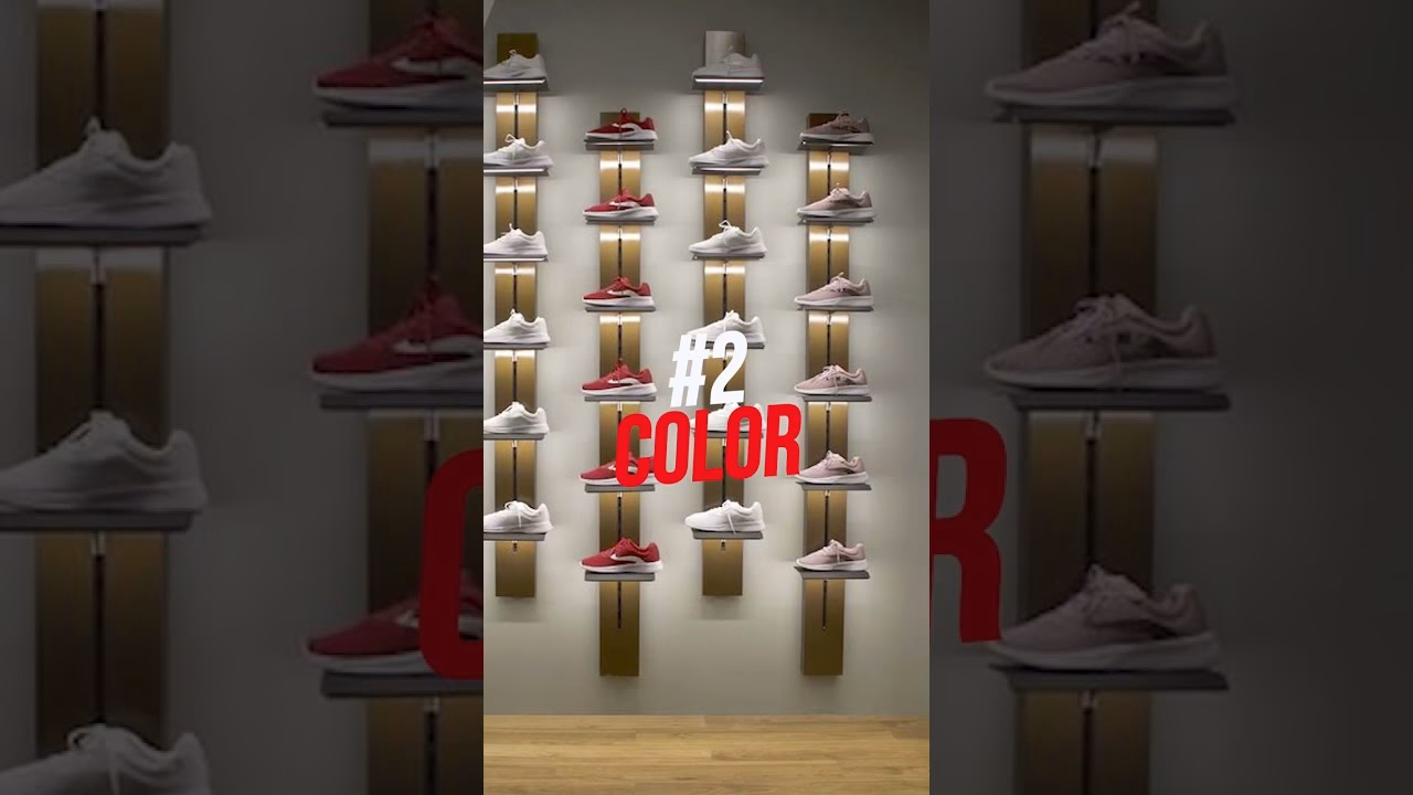 ¿Cómo mostrar la selección de zapatos en una tienda?