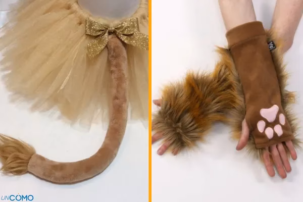 ¿Cómo hacer un disfraz de león con fieltro marrón?