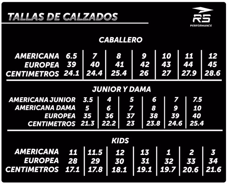 ¿Cuál es la talla de un zapato colombiano?