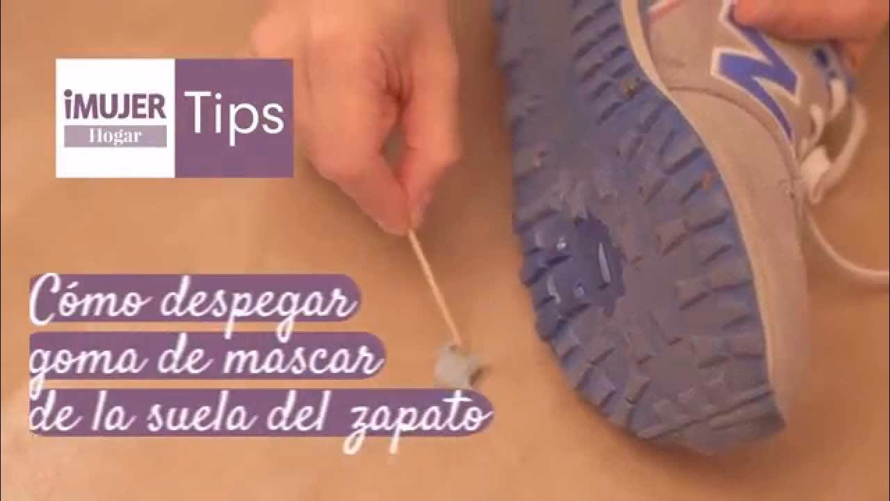 ¿Cómo raspar el chicle para evitar dañar el zapato?