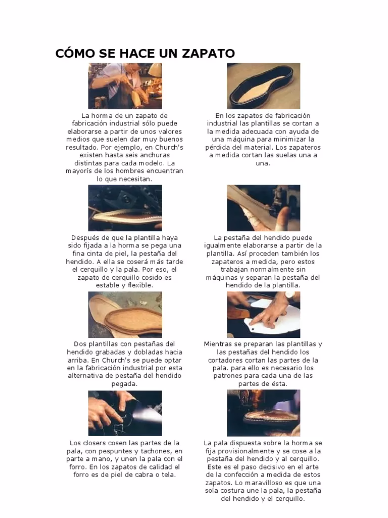 ¿Cuál es el primer paso en la fabricación de zapatos?