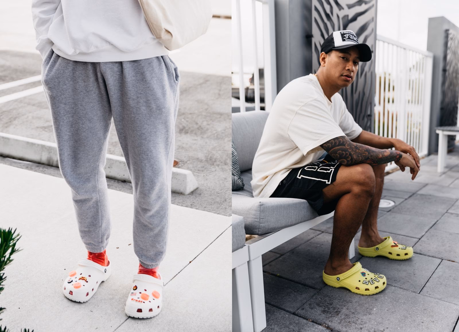 ¿Cómo combinar zapatos Crocs con otro tipo de calzado?