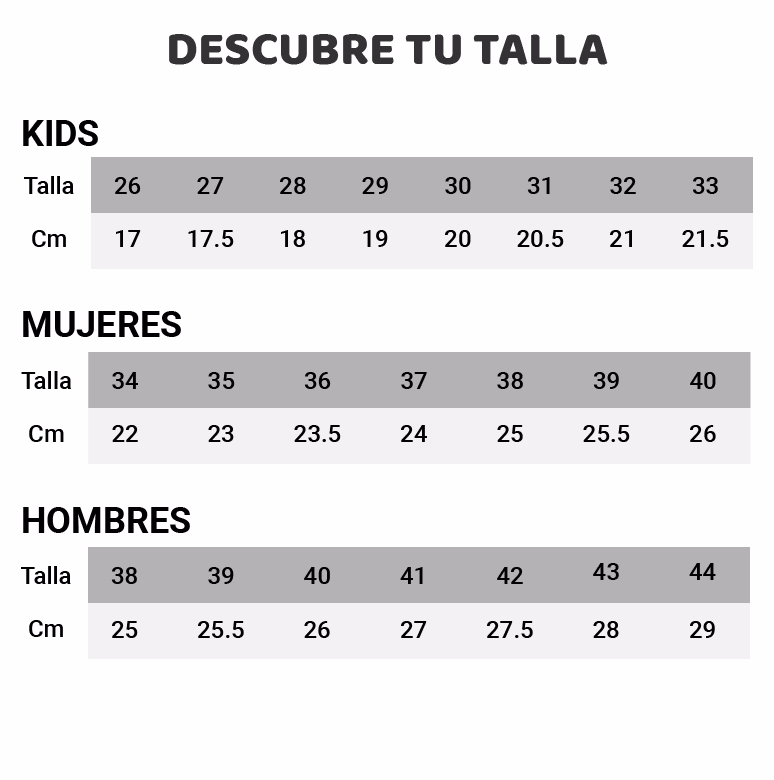 ¿Cómo se pueden convertir los calzados deportivos en tallas enteras o medias?