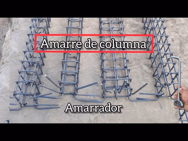 ¿Cuáles son las columnas de amarre?