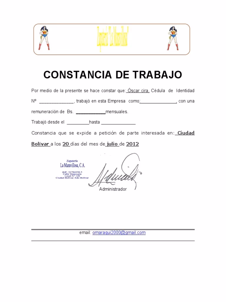 ¿Cómo redactar una constancia de trabajo?
