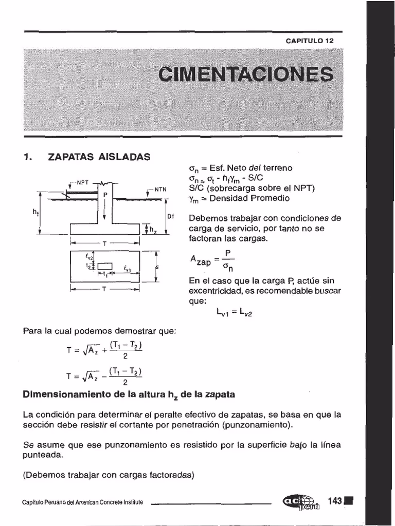 ¿Cómo dimensionar una zapata?