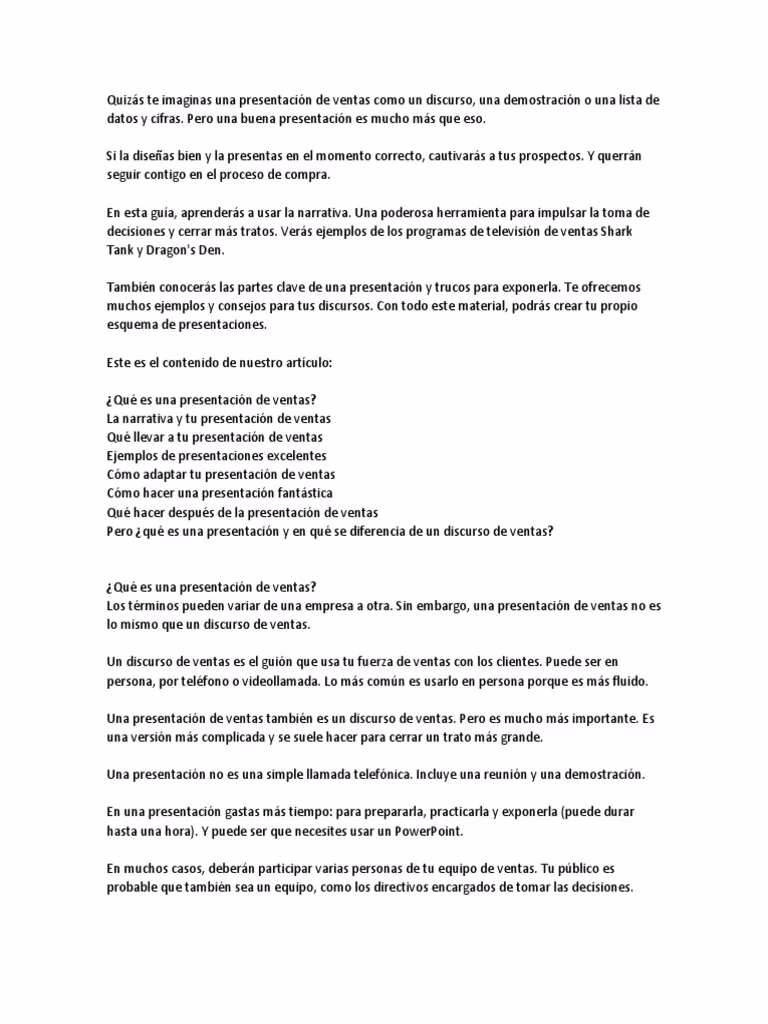 ¿Cómo hacer un buen Speech de venta?