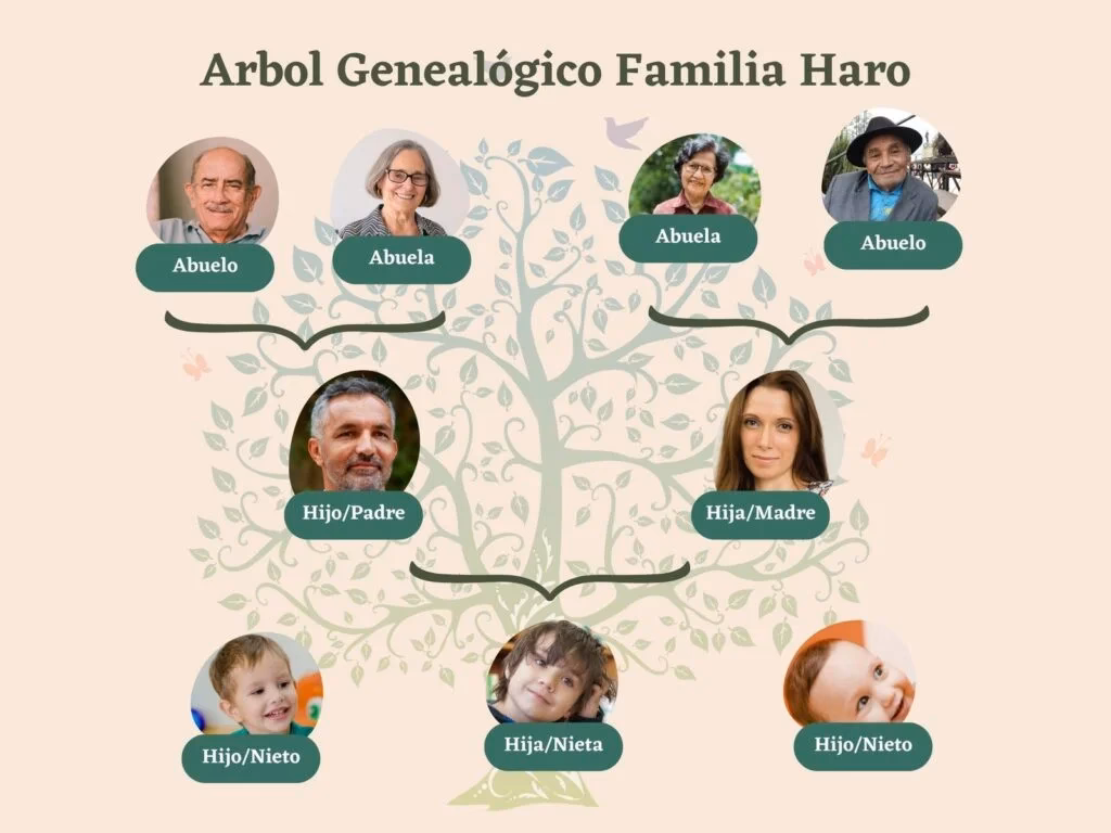 ¿Cómo puedo compartir mi árbol genealógico?