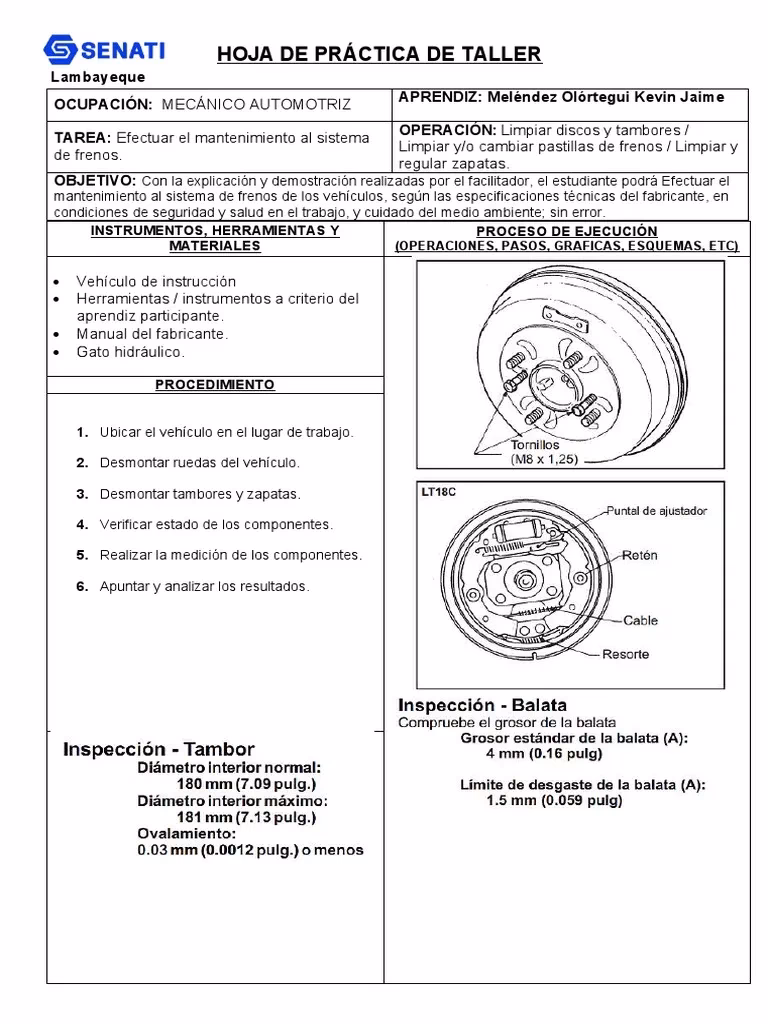 ¿Cuál es la diferencia entre tambor y zapatas?