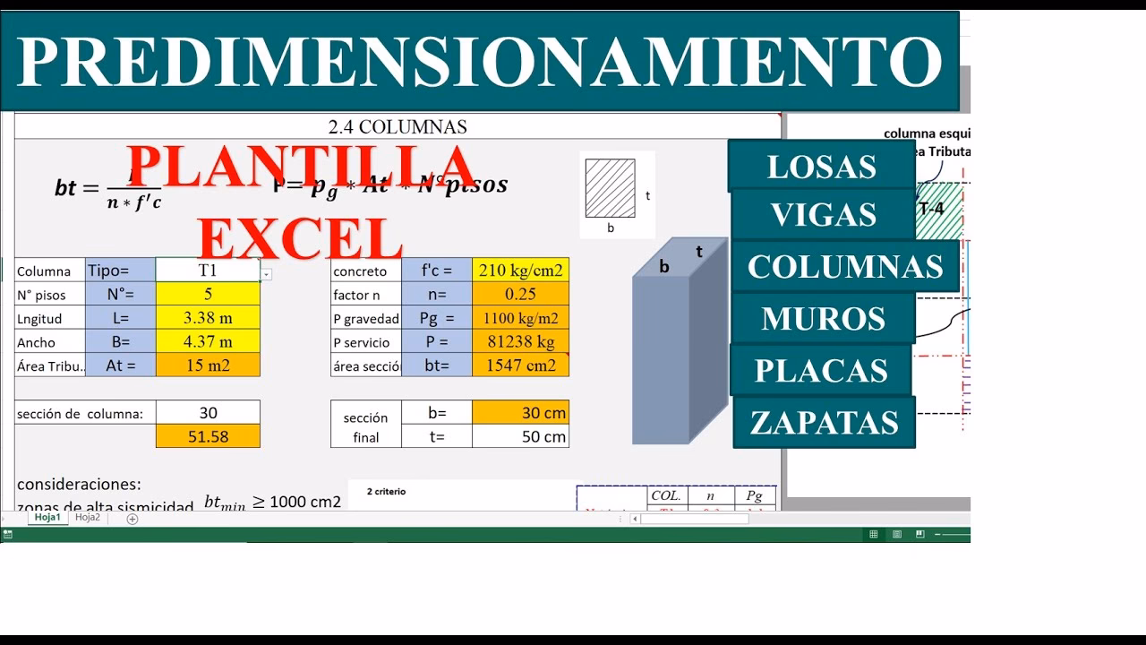 ¿Cómo hacer el cálculo de vigas y columnas?