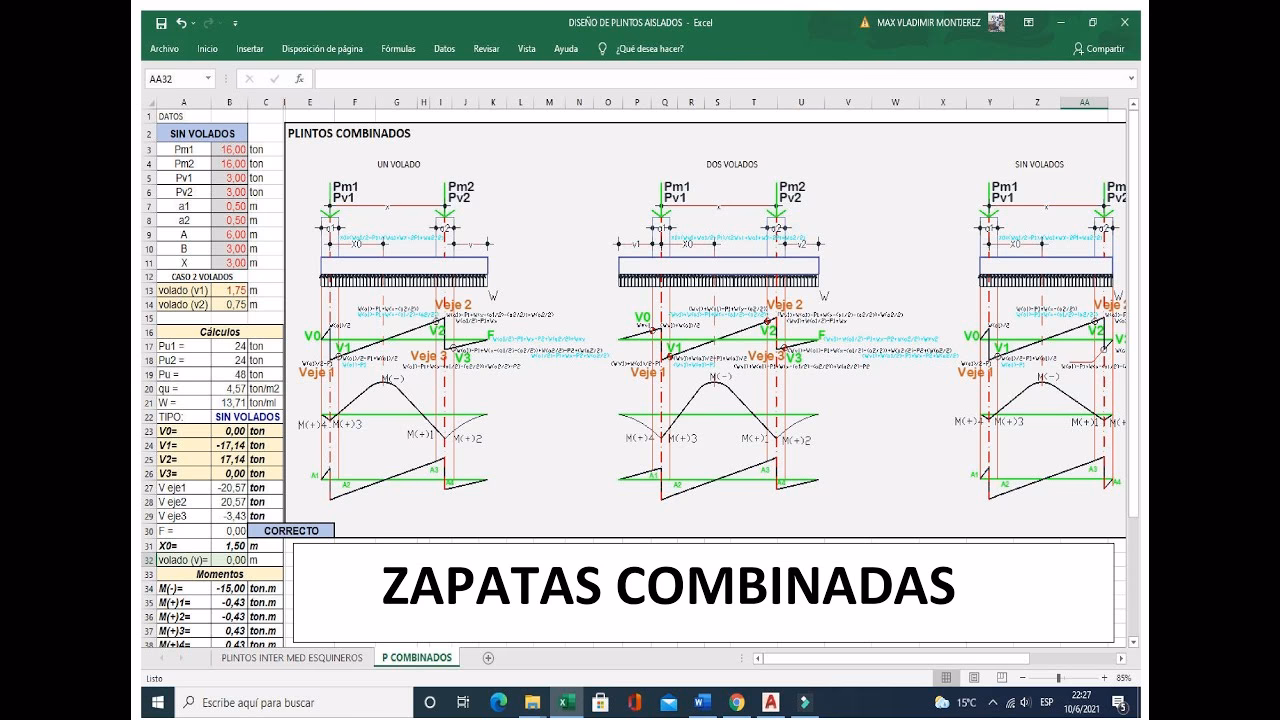 ¿Cómo calcular los cálculos en Excel aplicando combinaciones?
