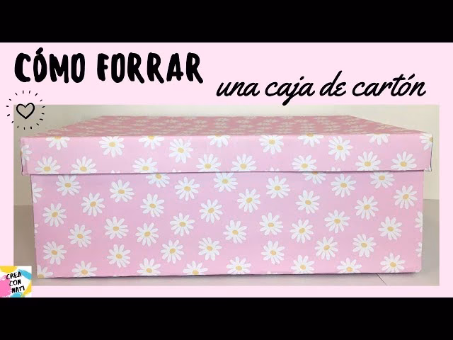 ¿Qué es forrar una caja de cartón?