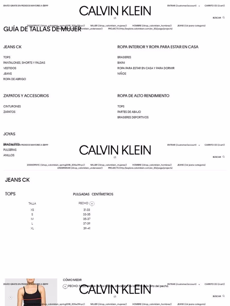 ¿Qué productos ofrece Calvin Klein?