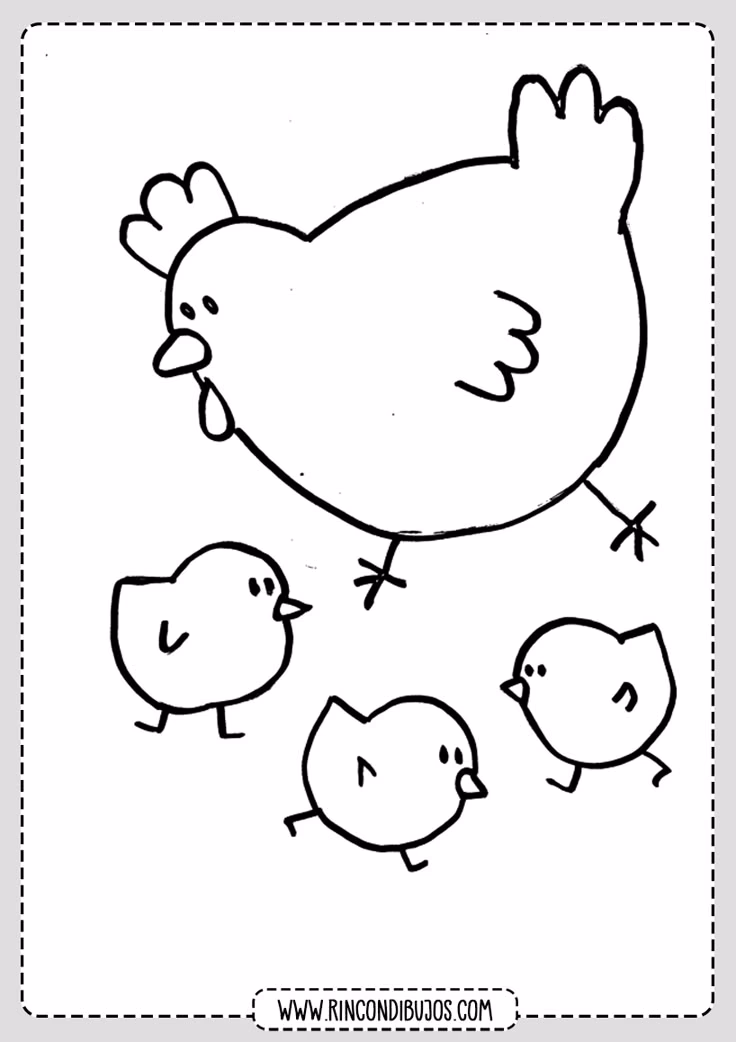 ¿Cuáles son los diferentes tipos de dibujos de gallinas?