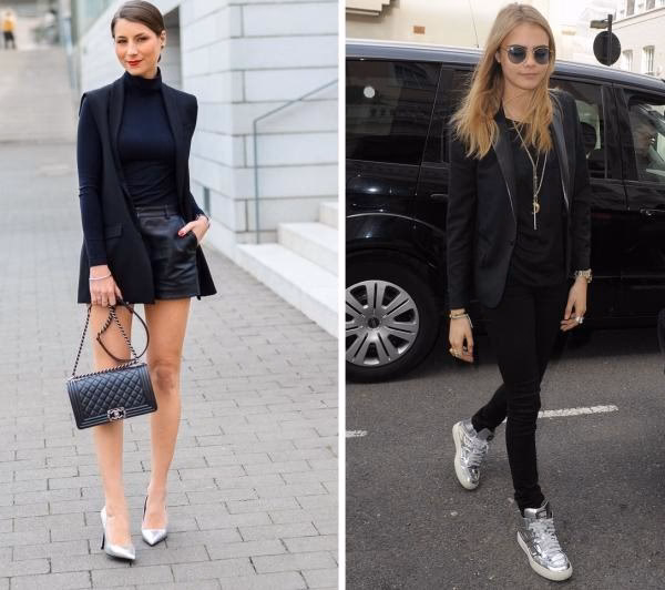 ¿Cómo se puede llevar un pantalón negro?