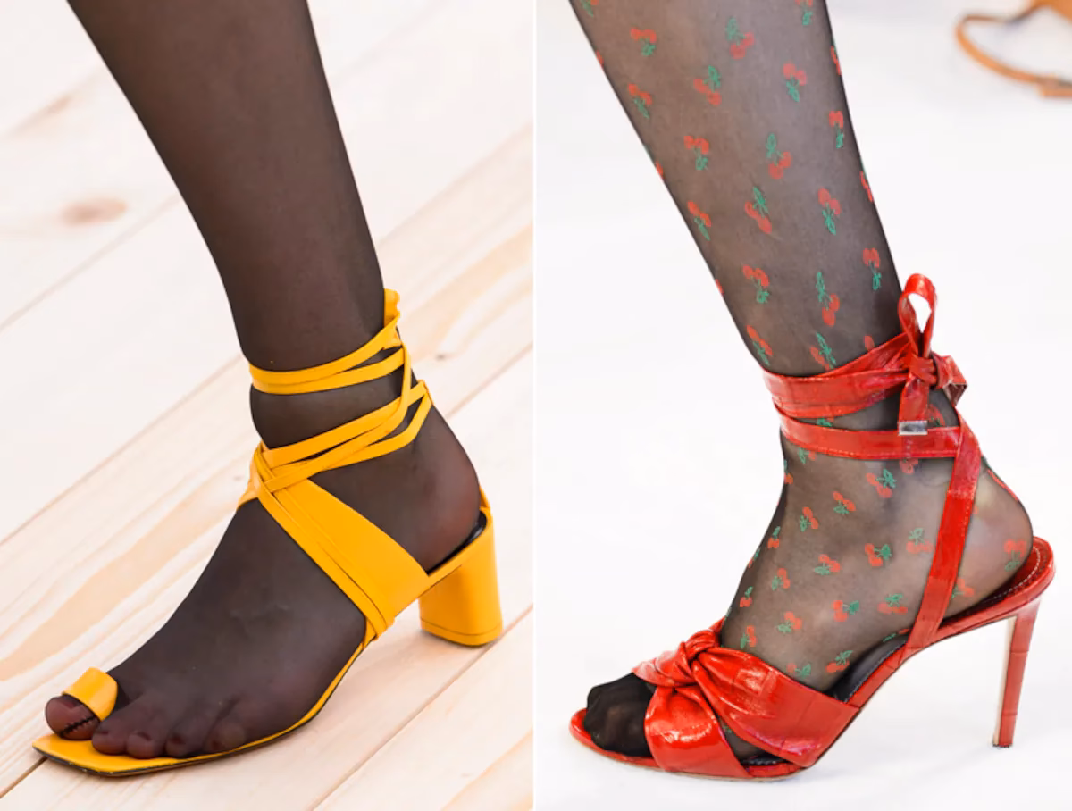 ¿Cómo llevar medias con calzado abierto?