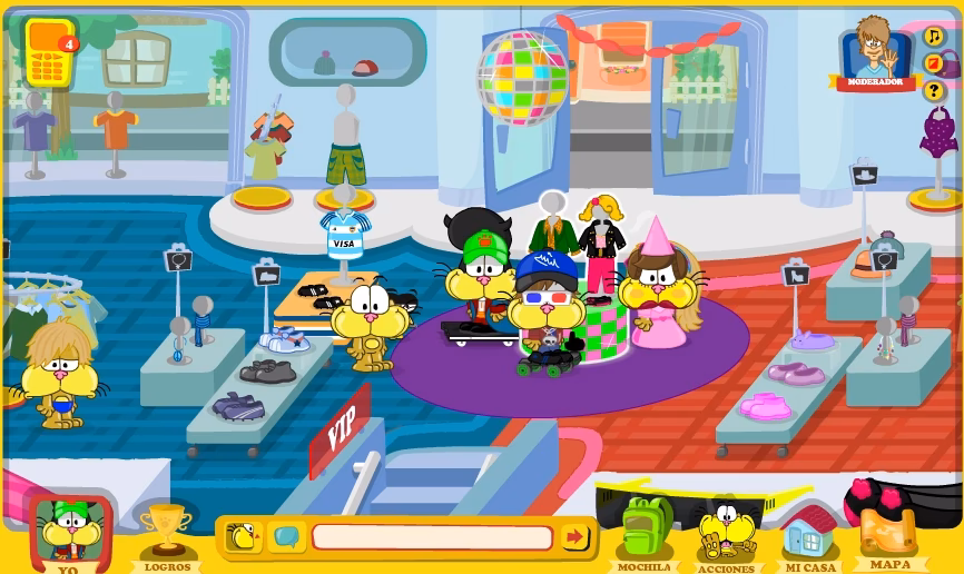 ¿Cuáles son los lugares de Mundo Gaturro?