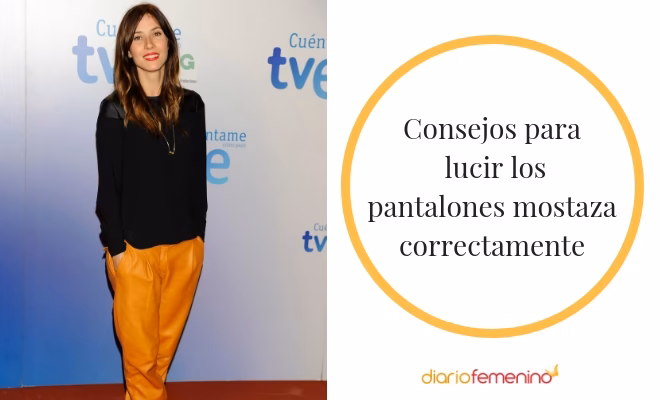 ¿Cómo combinar pantalones mostaza con un look fresco y alegre?
