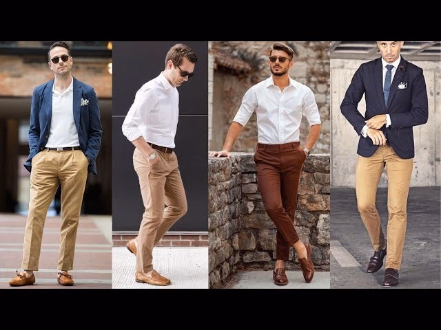 ¿Cuál es la diferencia entre pantalón beige y camisa blanca?