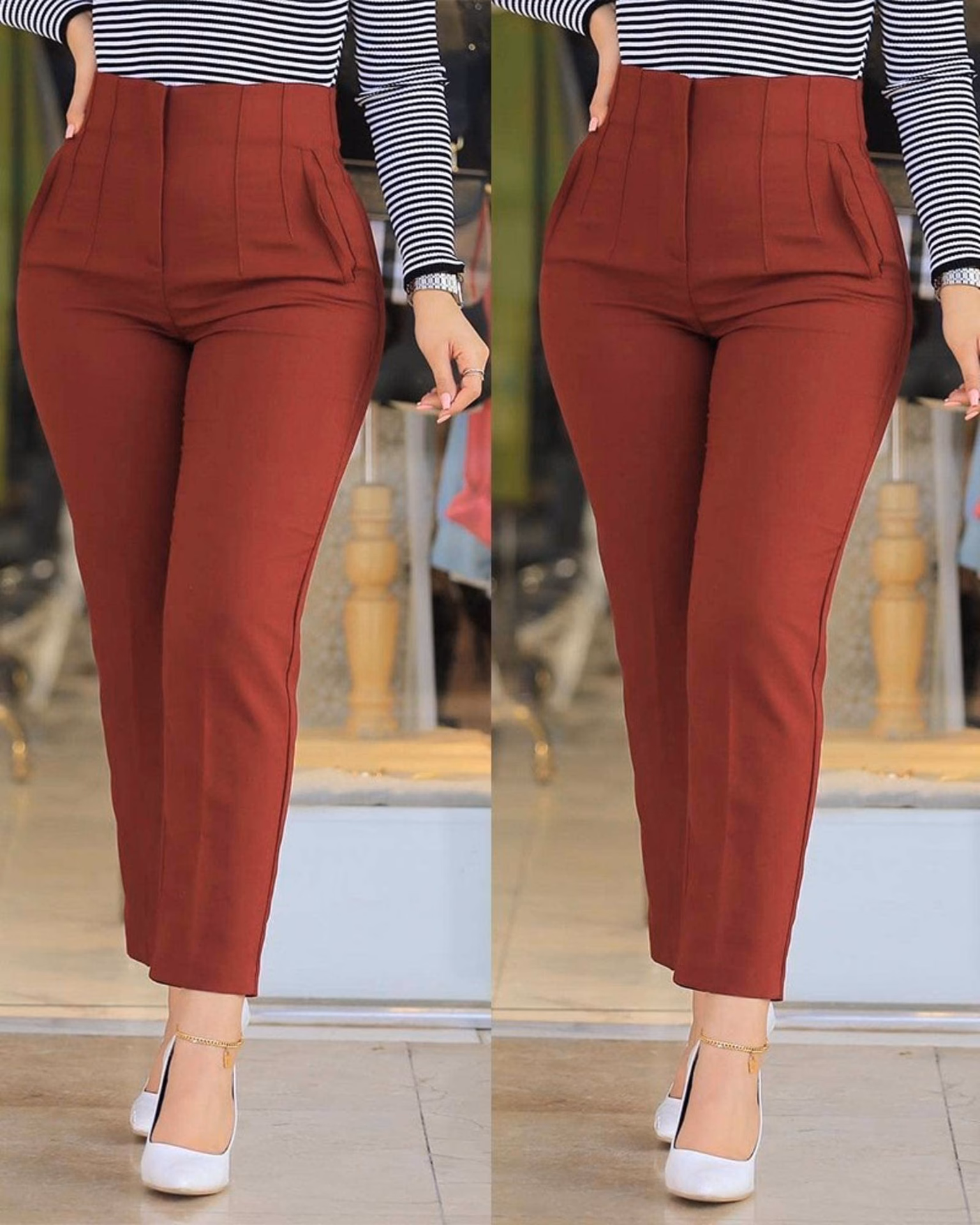 ¿Cuál es la tela de los pantalones?