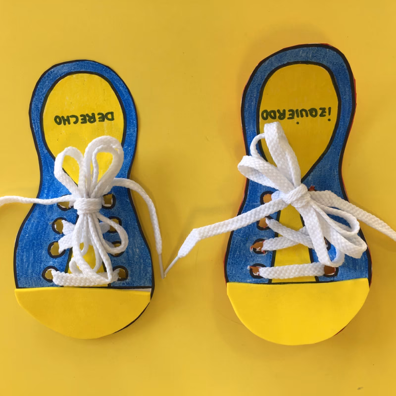 ¿Cómo poner los zapatos en una hilera?