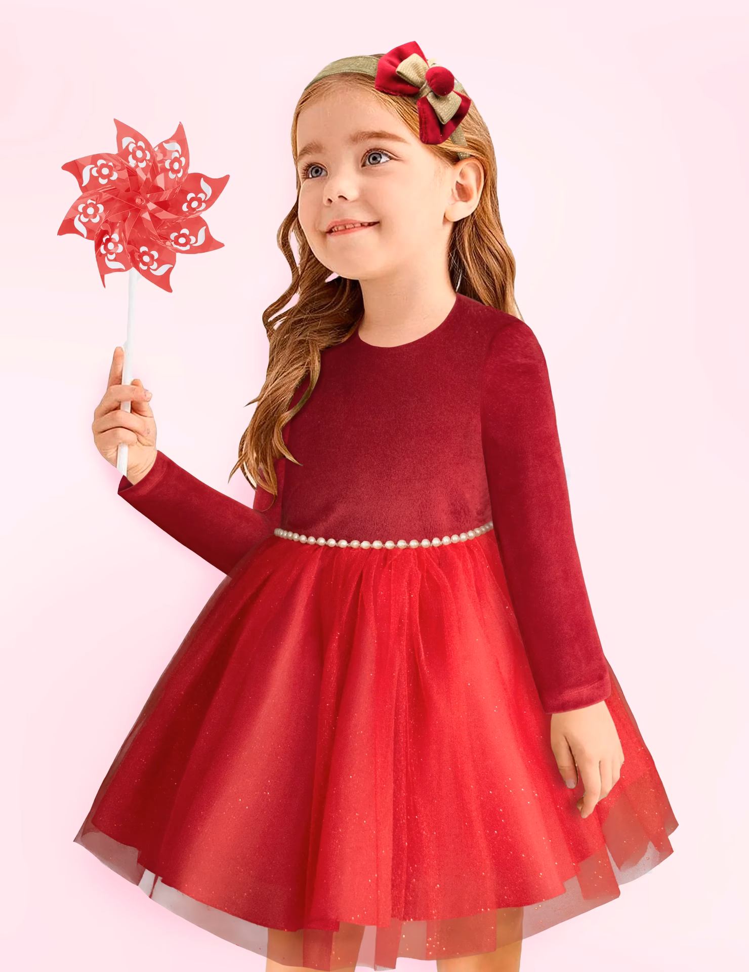 ¿Dónde puedo comprar vestidos rojos para niña?