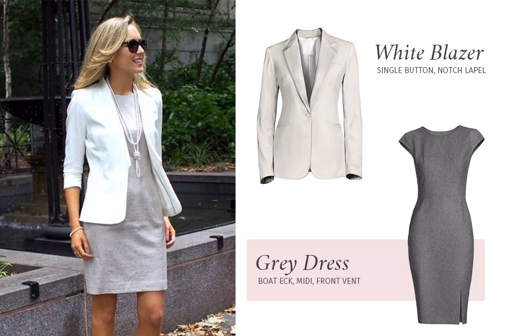 ¿Cómo se puede conjugar un Blazer estructural con vestidos cortos?