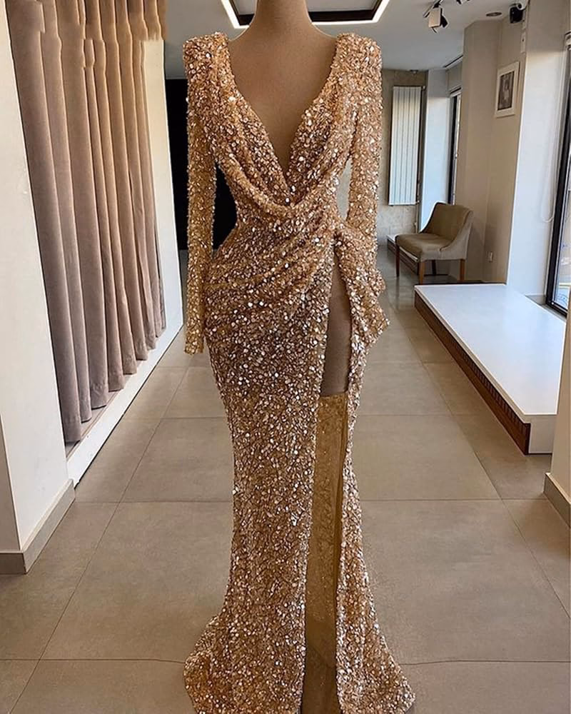 ¿Qué tipo de looks se pueden crear con un vestido dorado?