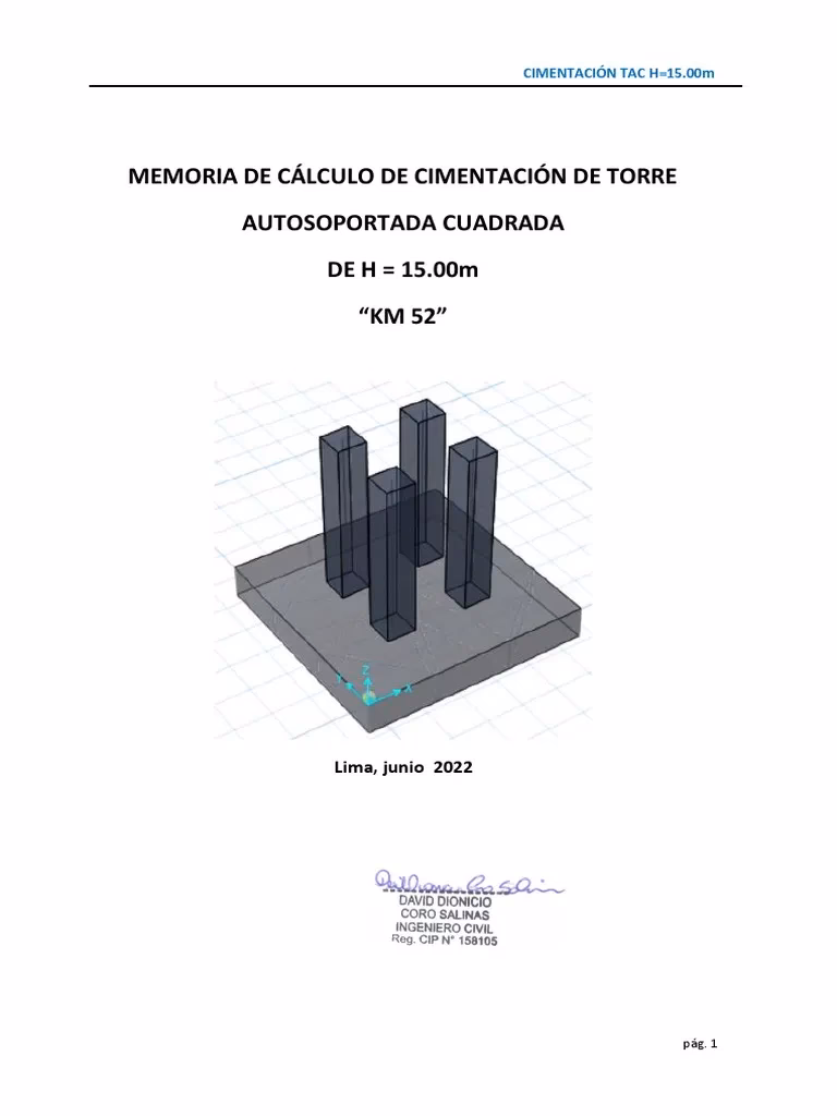 ¿Qué tipo de cimentación se usa para torres de transmisión eléctrica?