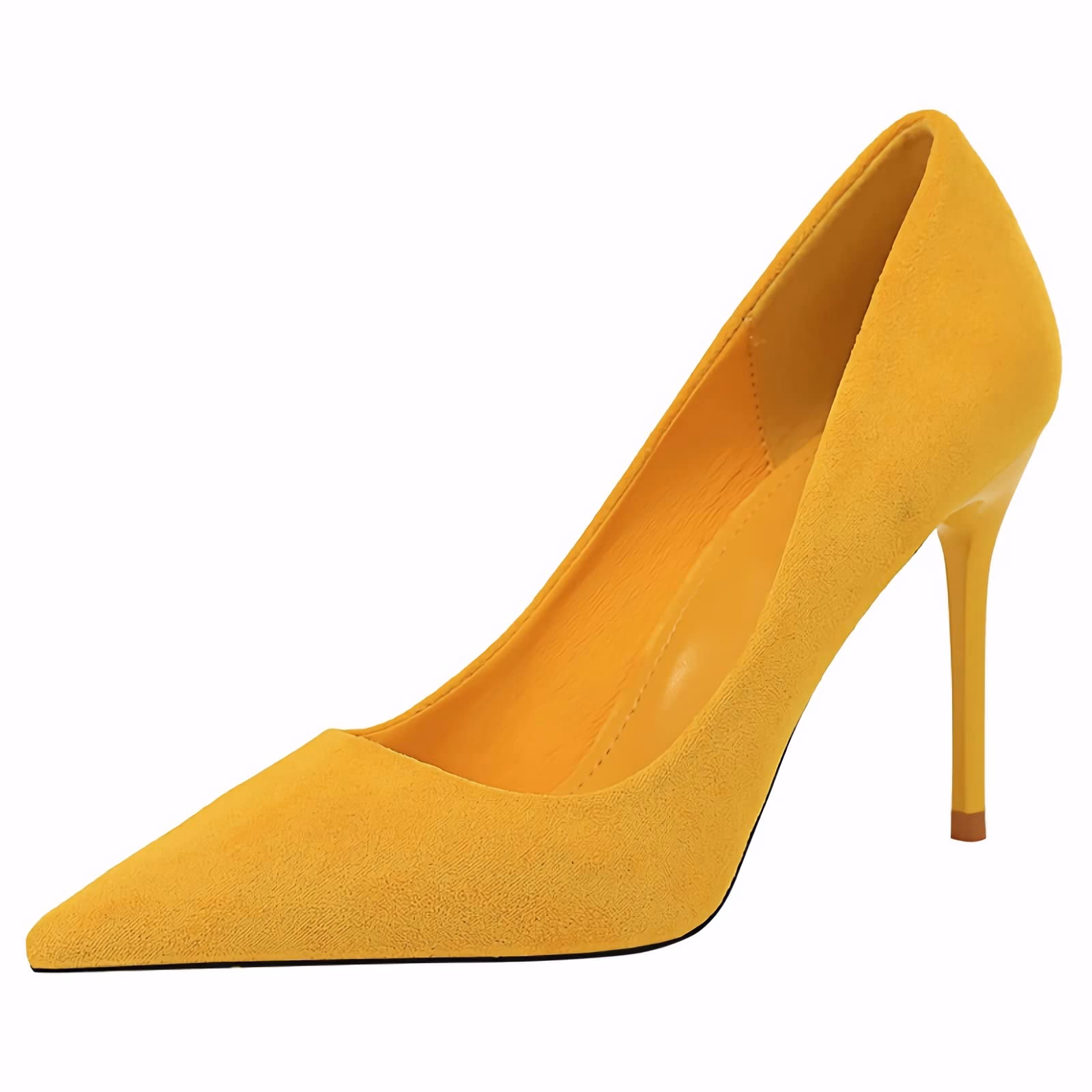 ¿Cómo combinar un vestido amarillo con un zapato?