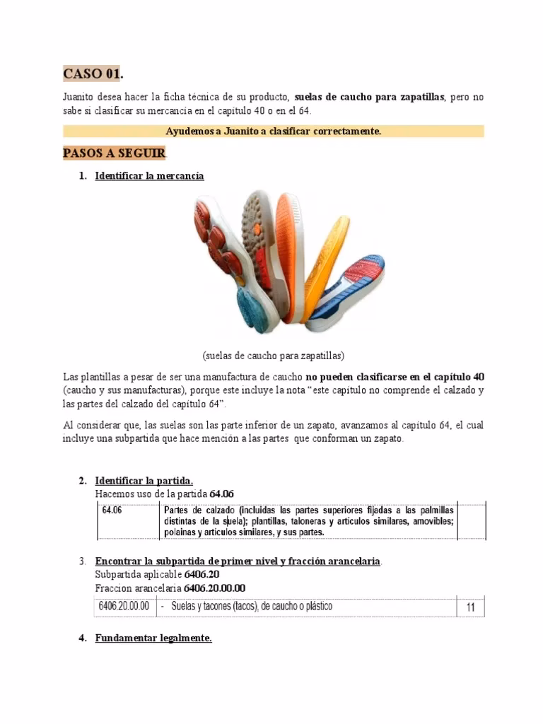 ¿Cuál es el arancel de importación de zapatos?