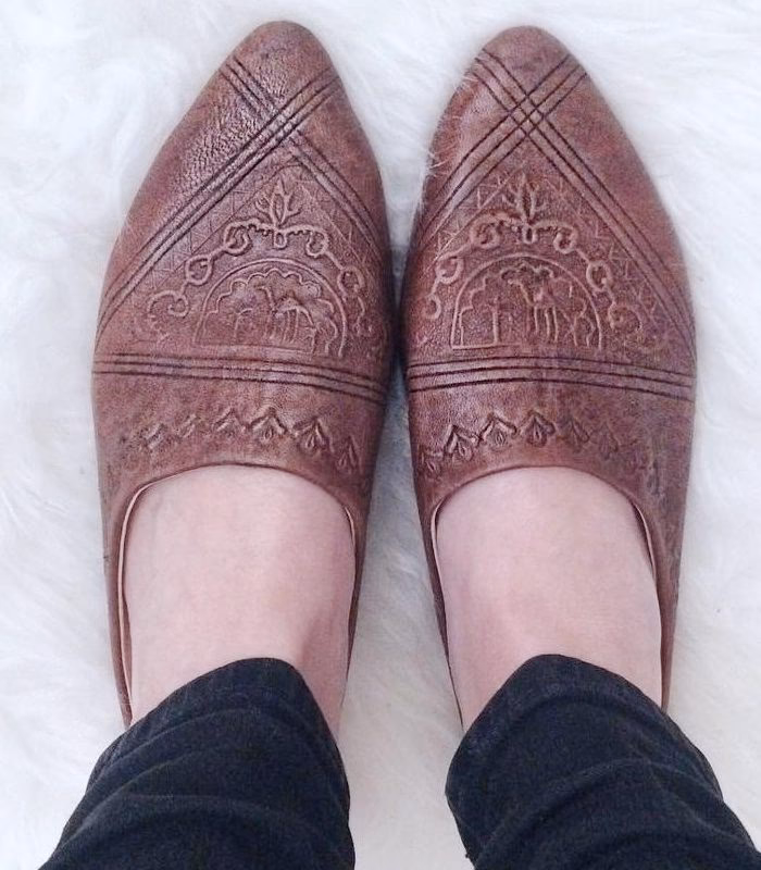 ¿Cuánto cuesta una babucha de piel?