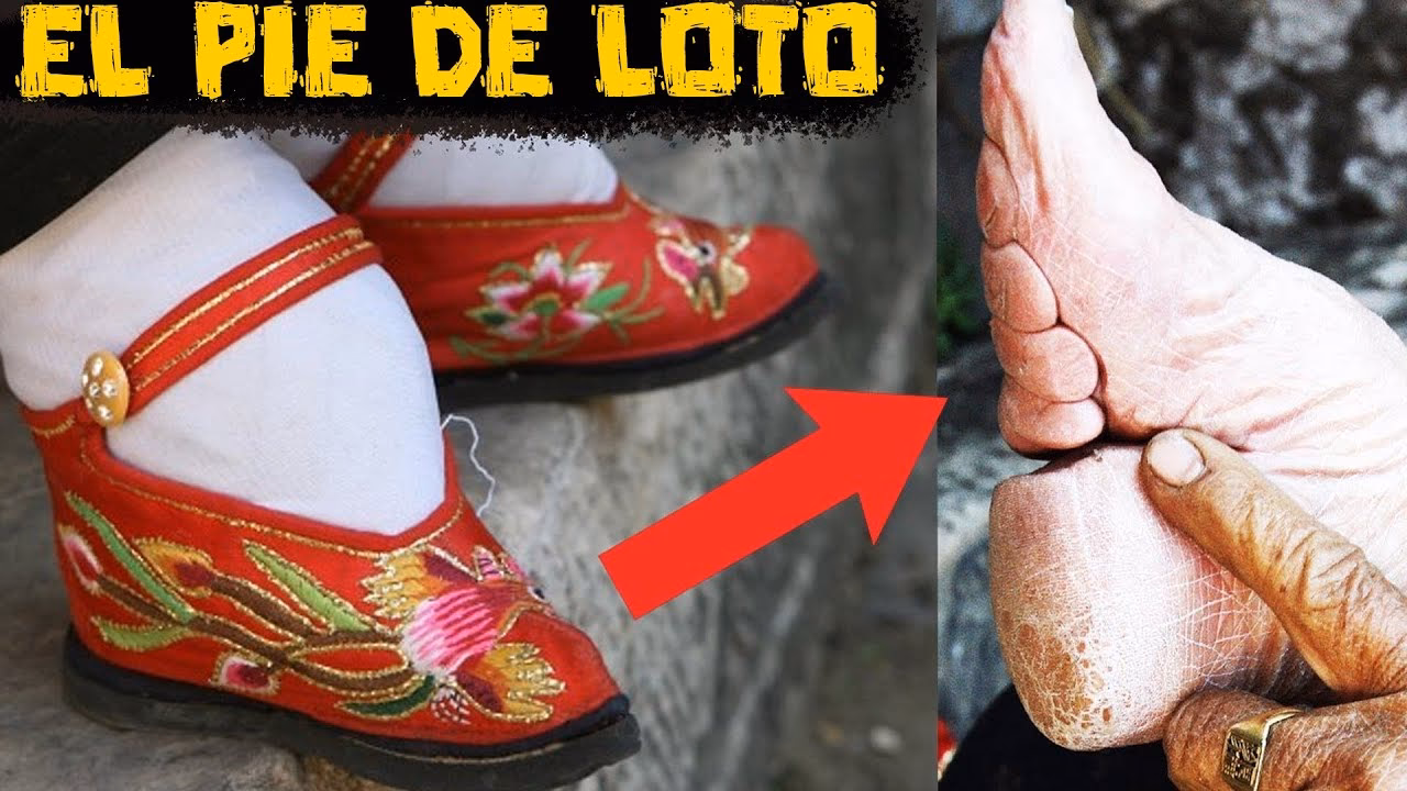 ¿Cuándo se estableció la moda de los pies de loto?
