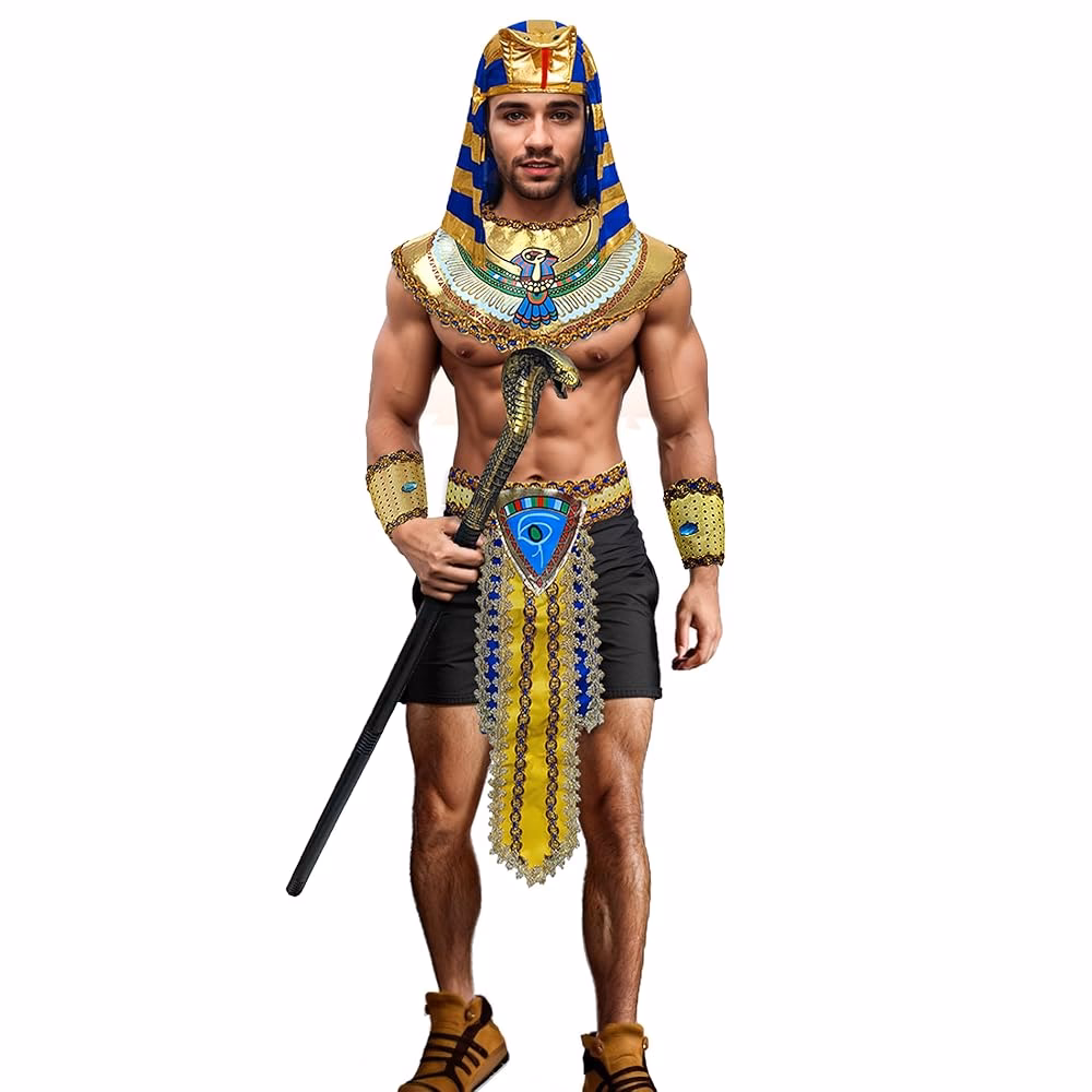 ¿Cuál es la talla del disfraz de egipcia para niños?