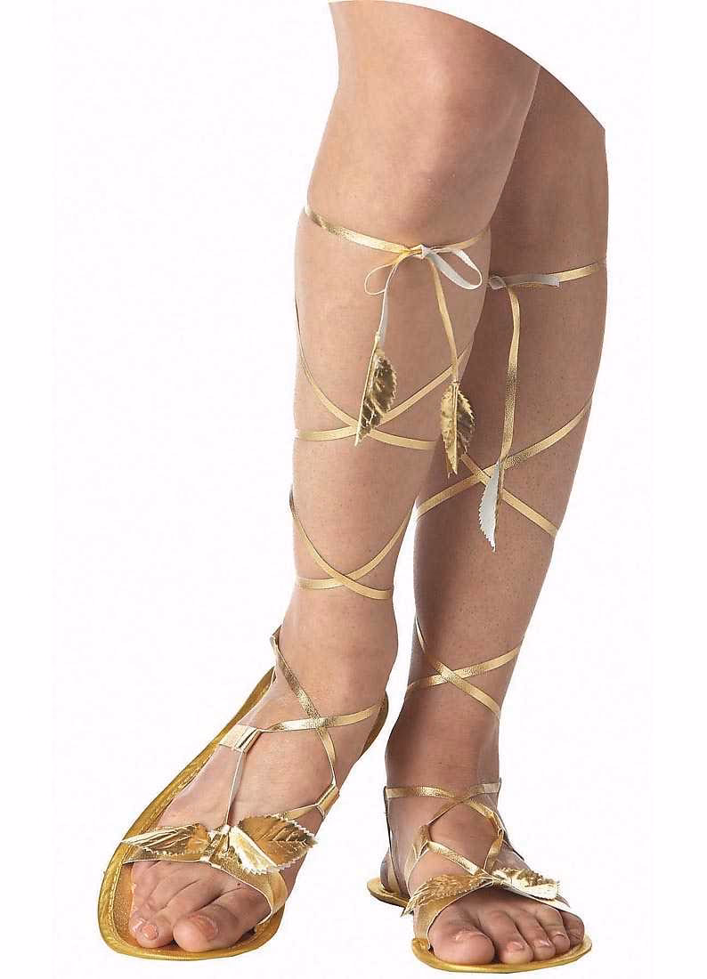 ¿Qué tipo de calzado usaban los hombres y las mujeres en Grecia?