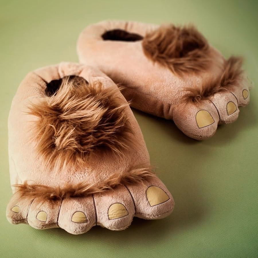¿Qué son las zapatillas de casa con forma de pie de hobbit?