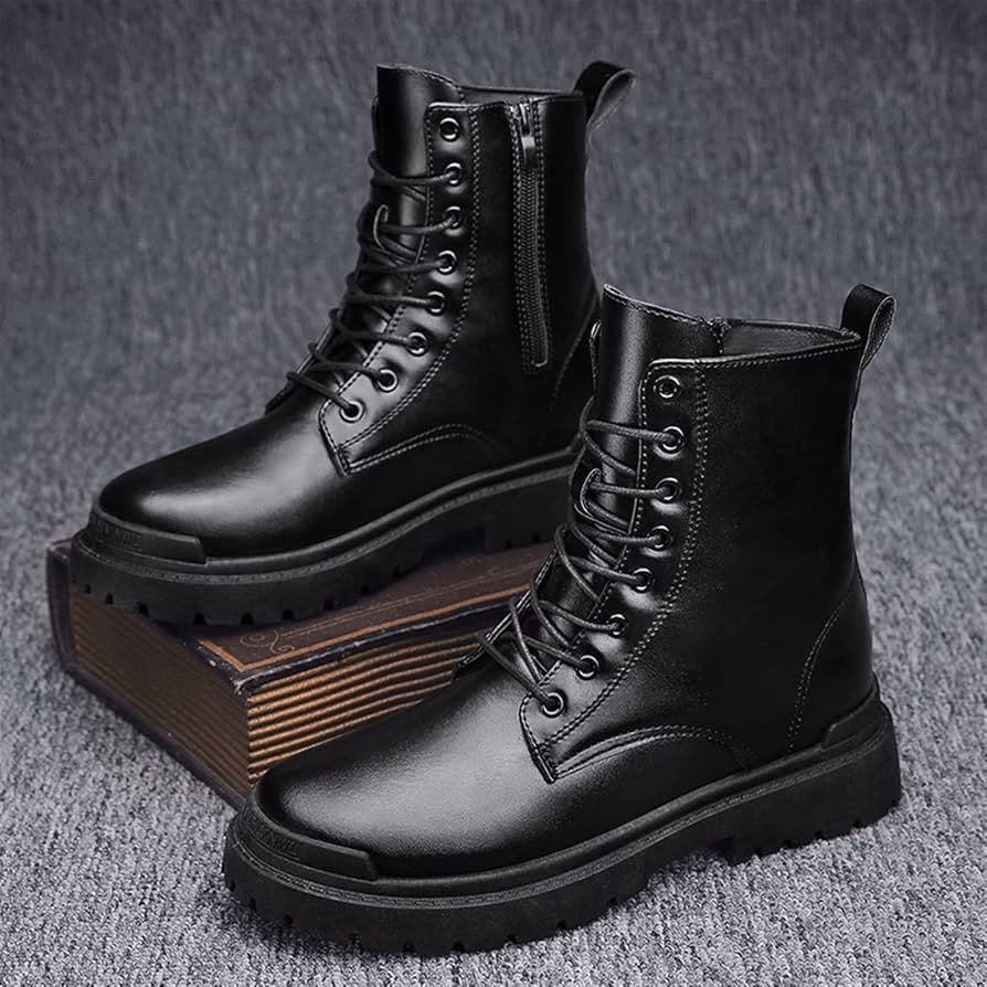 ¿Dónde puedo comprar botas negras para hombre?